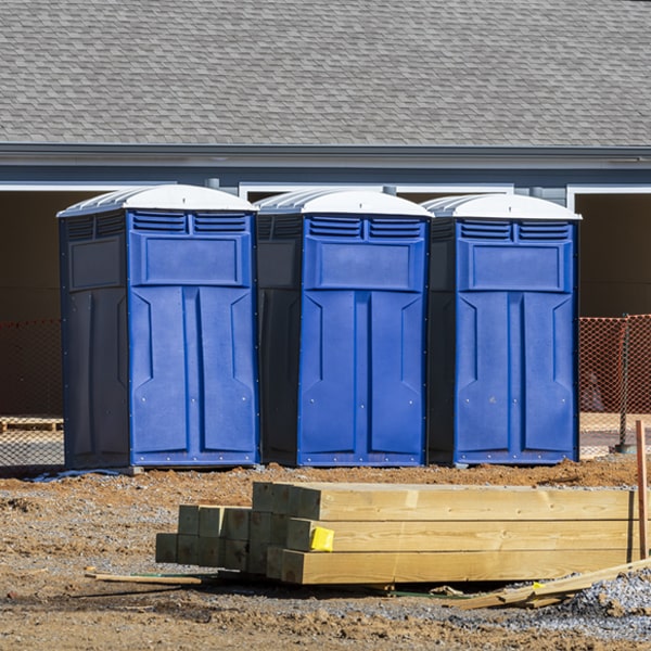 how can i report damages or issues with the porta potties during my rental period in Mount Union Iowa